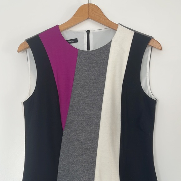 NWT Judith & Charles Colour Blocked Dress Sleeveless Size 6 - Picture 2 of 3